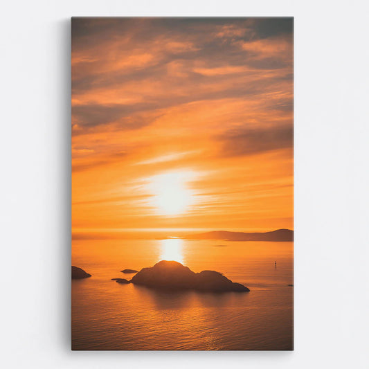 Tablou - Apus de Soare Vedere Fata