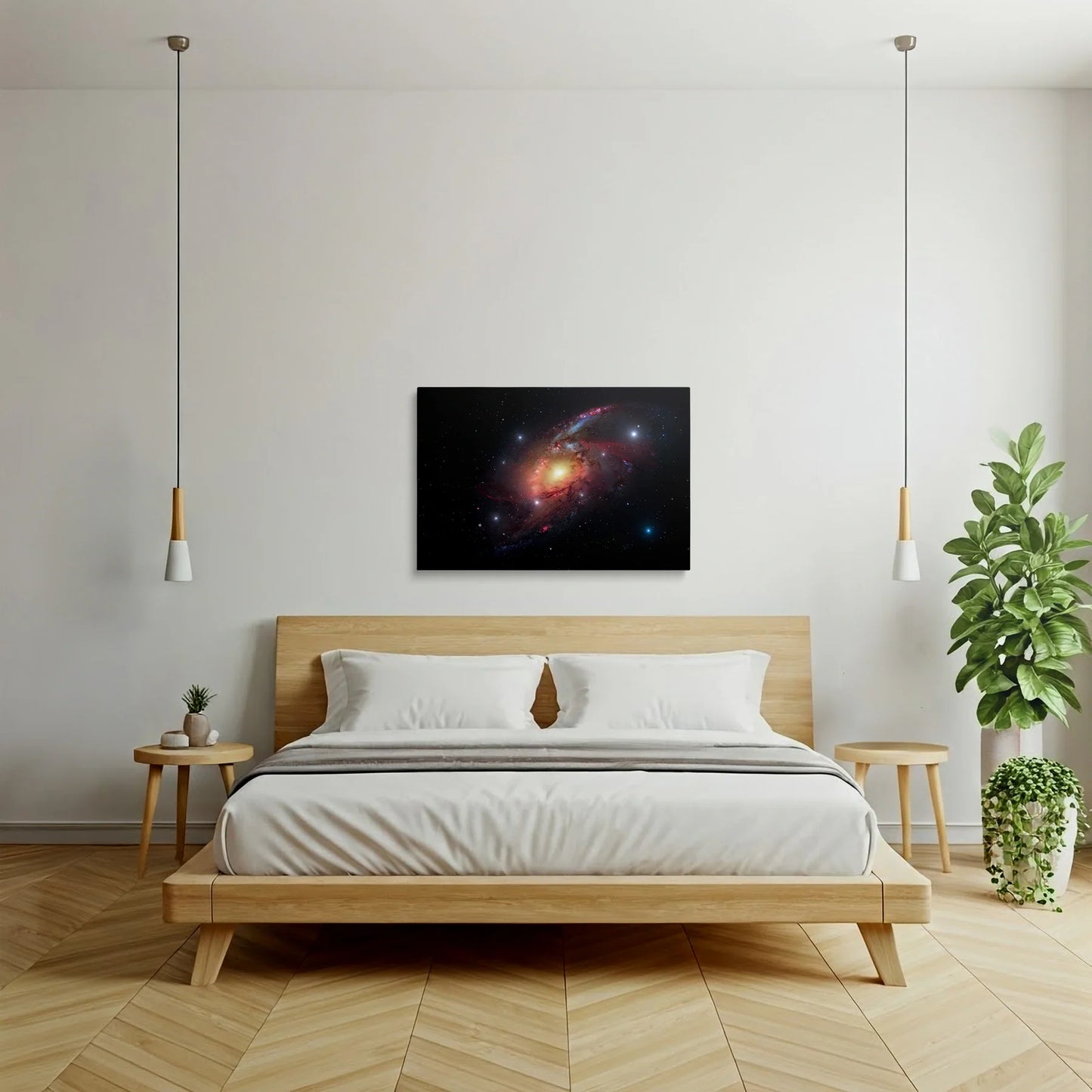 Tablou Peisaje - Universul Cosmic în Culori Intense - vedere fata verso