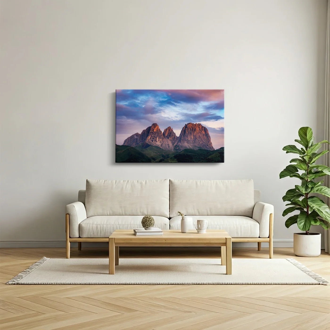 Tablou - Majestic Mountain Serenity Vedere Bucatarie