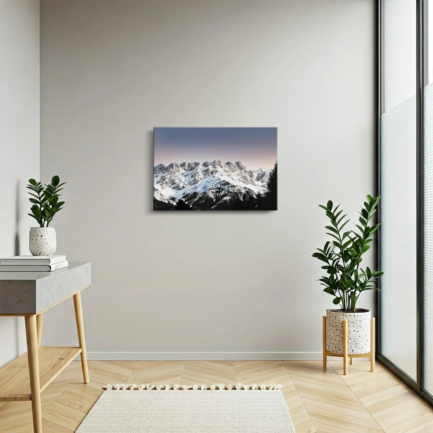 Tablou - Peisaj montan la asfințit Vedere Hol