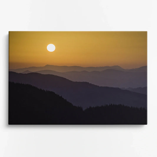 Tablou - Apus Montan Vedere Fata