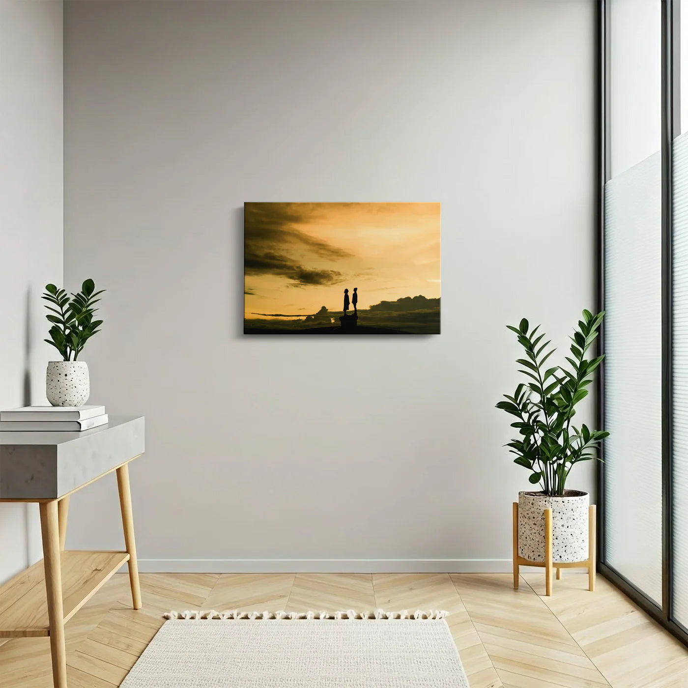 Tablou - Siluete în apus Vedere Hol