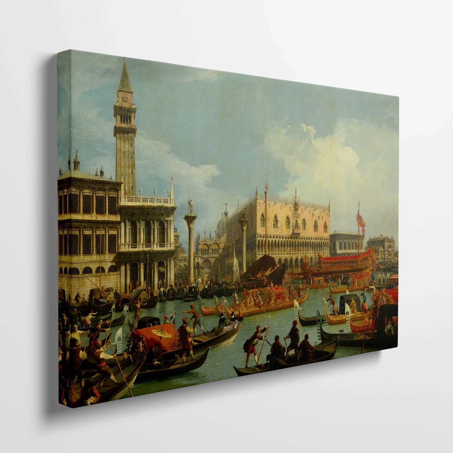 Tablou picturi celebre - Întoarcerea bucintorului la Molo, Canaletto - vedere din lateral