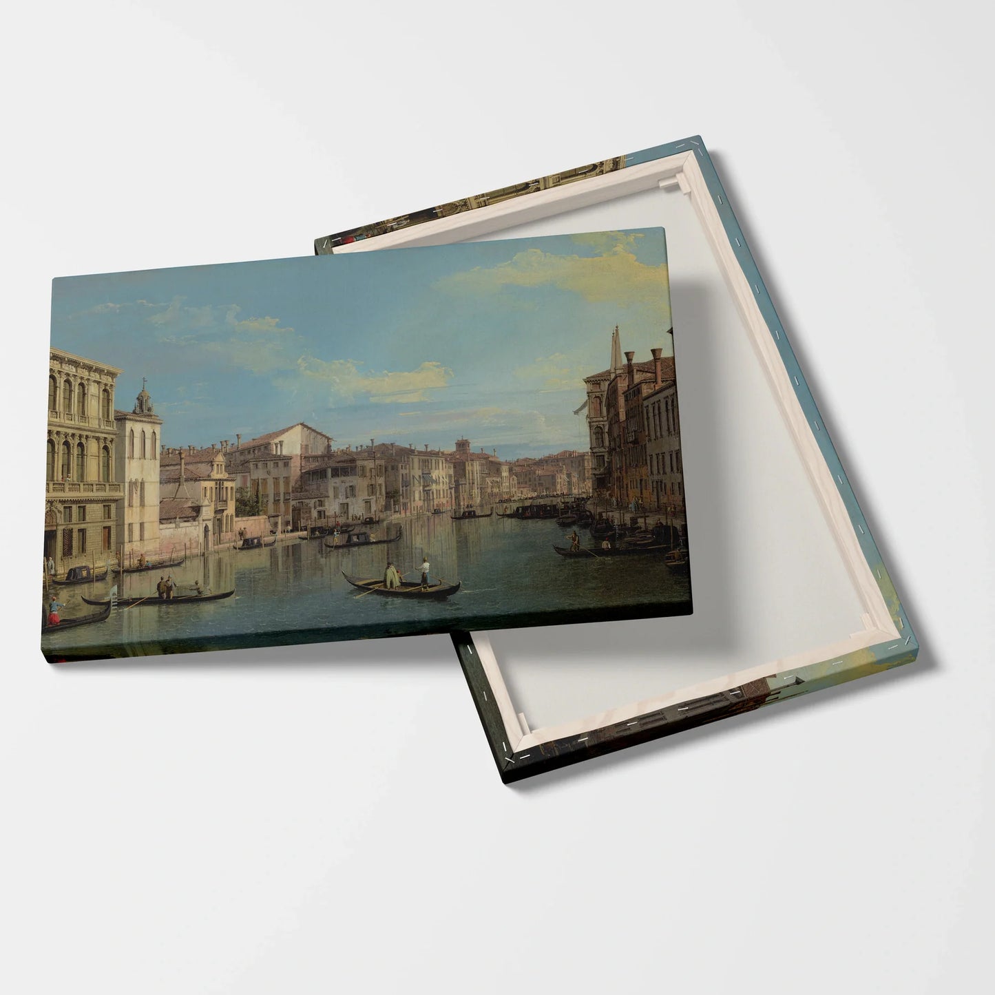 Tablou picturi celebre - Canalul mare din Veneția, Canaletto - vedere fata verso