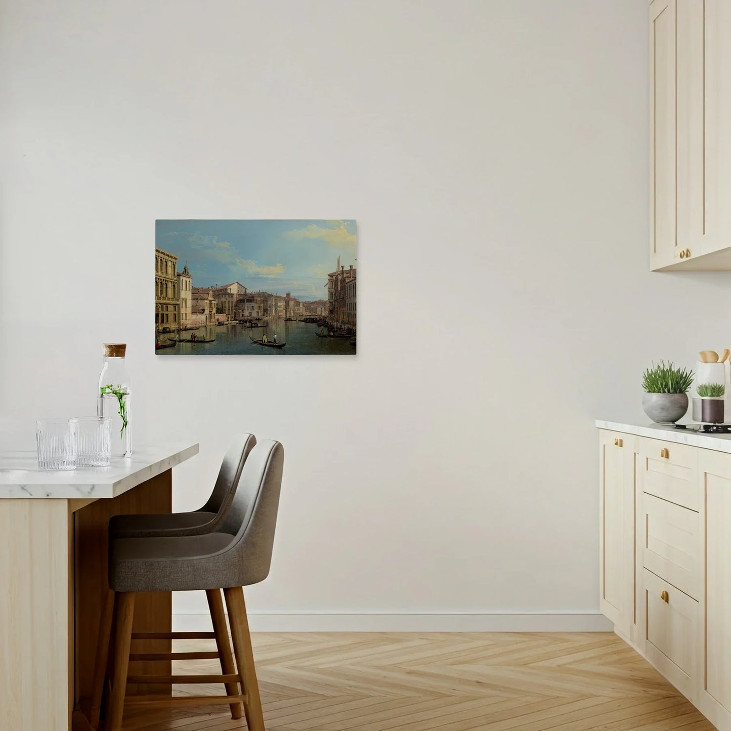 Tablou picturi celebre - Canalul mare din Veneția, Canaletto - vedere bucatarie