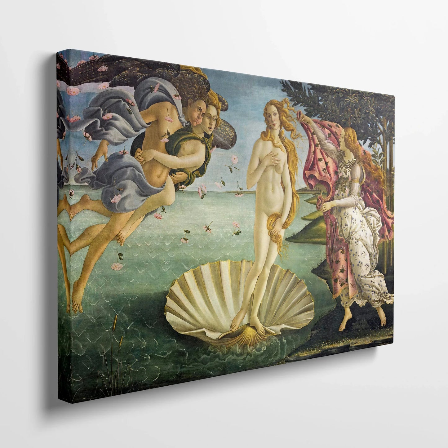 Tablou picturi celebre - Nașterea Lui Venus, Botticelli - vedere din lateral