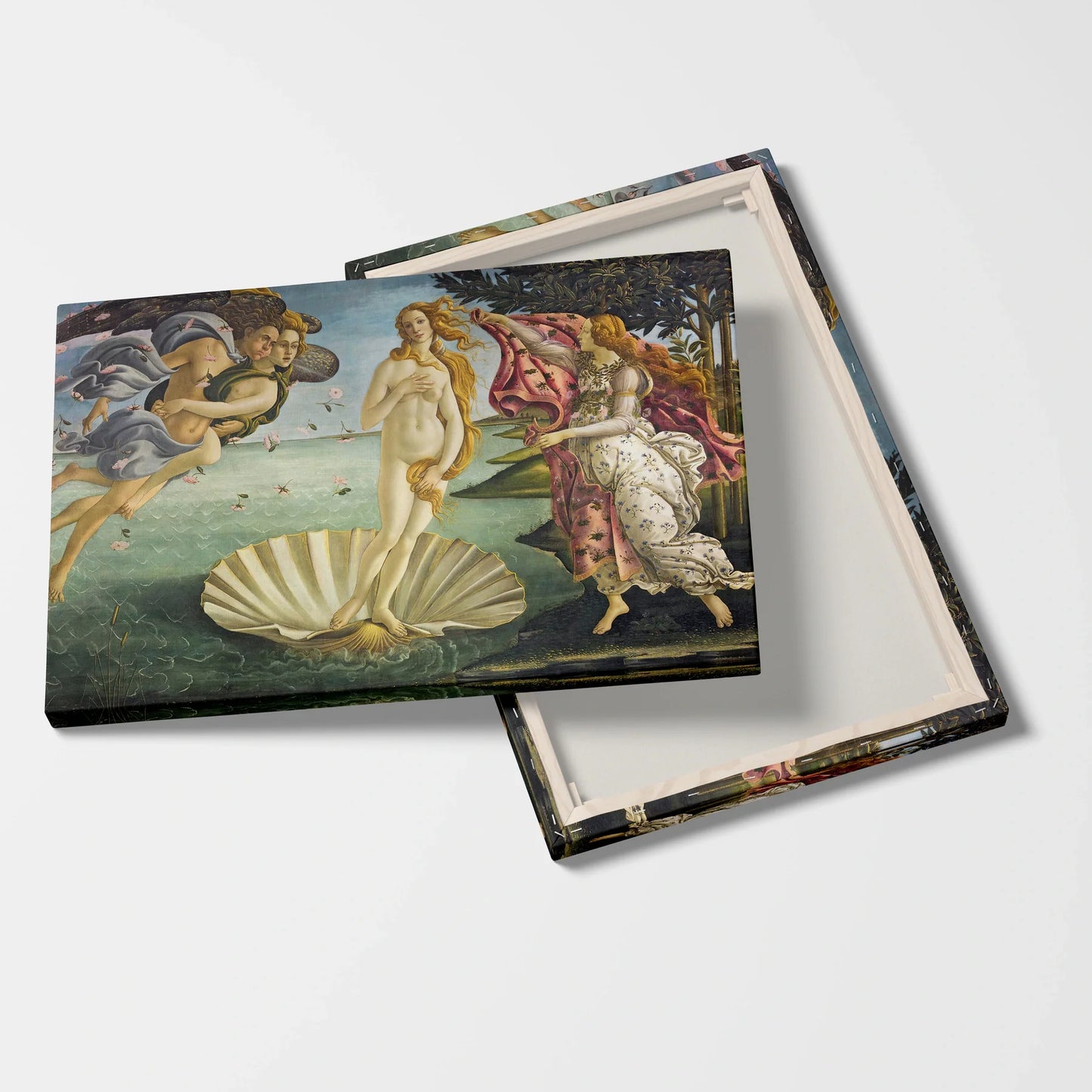 Tablou picturi celebre - Nașterea Lui Venus, Botticelli - vedere fata verso