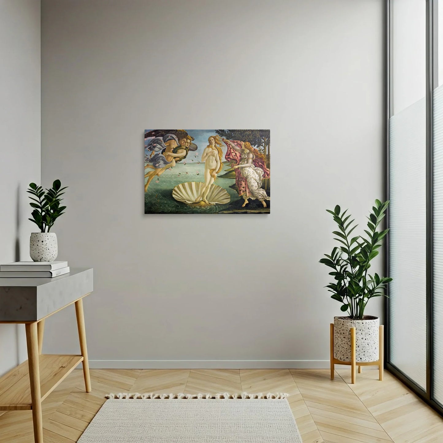 Tablou picturi celebre - Nașterea Lui Venus, Botticelli - vedere hol