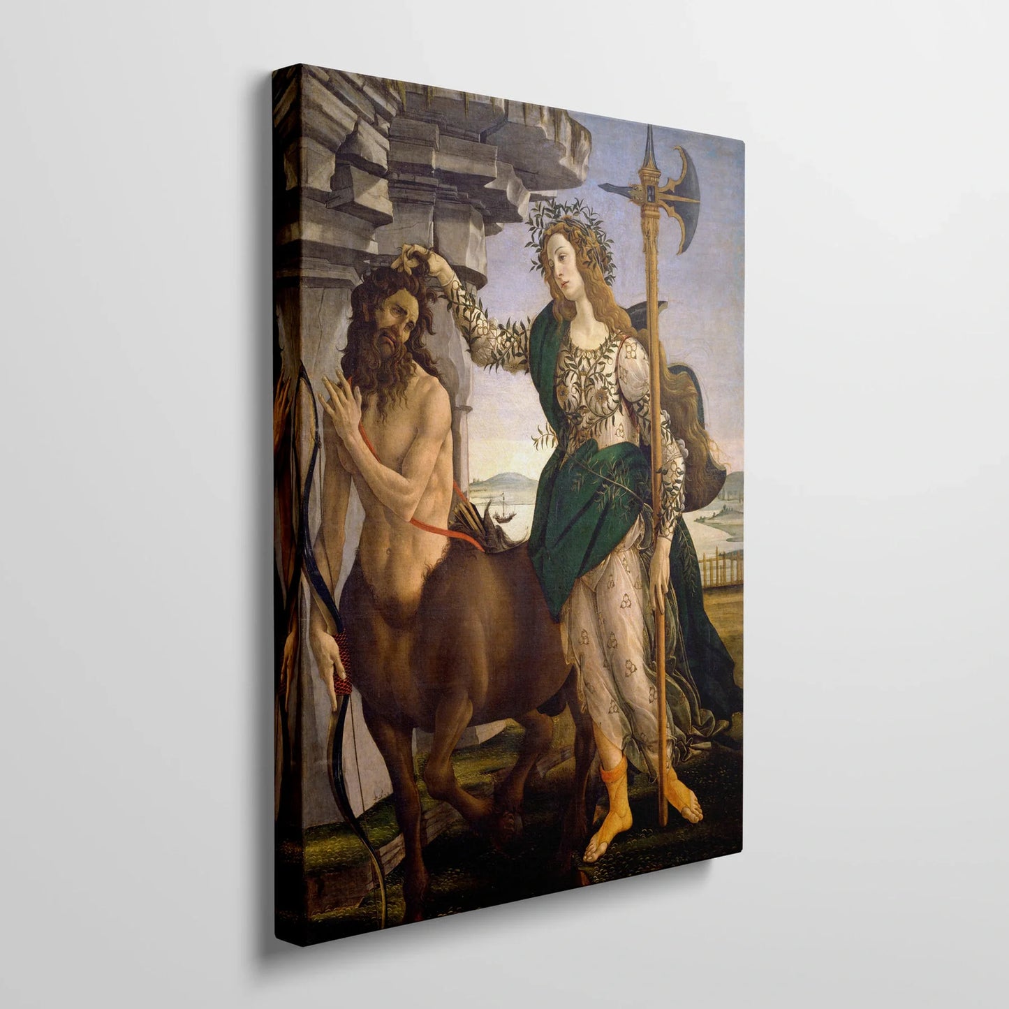 Tablou picturi celebre - Pallas și Centaurul, Botticelli - vedere din lateral