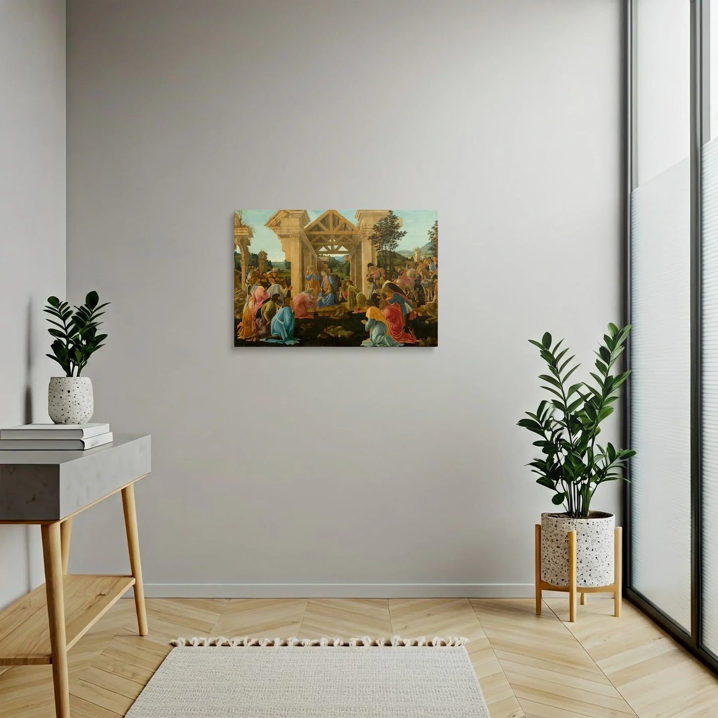 Tablou picturi celebre - Venerarea Magilor, Botticelli - vedere dormitor