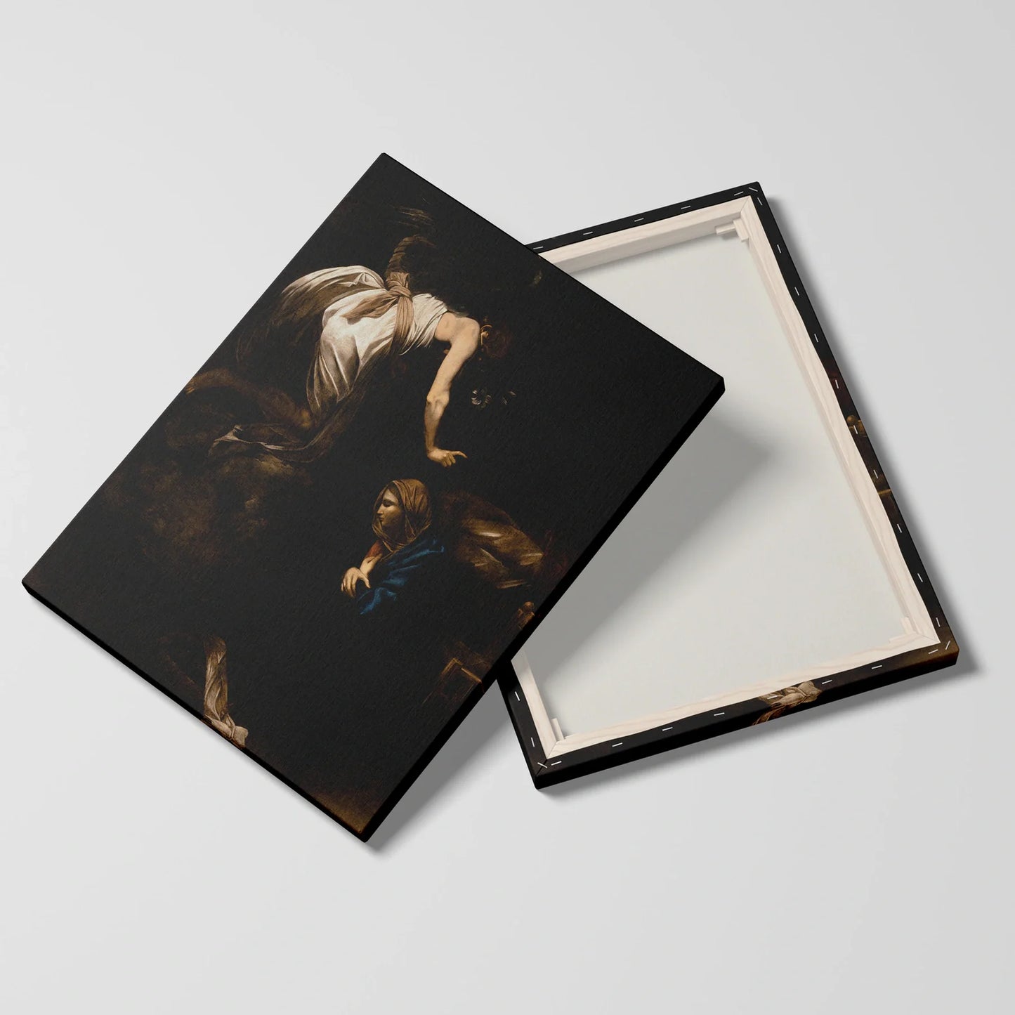 Tablou picturi celebre - Buna Vestire, Caravaggio - vedere fata verso