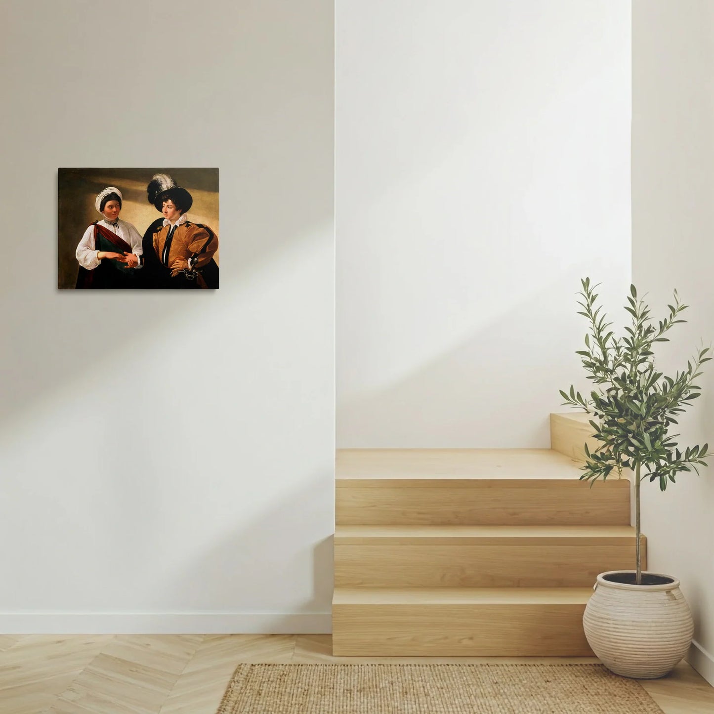 Tablou picturi celebre - Cercul destinului, Caravaggio - vedere hol