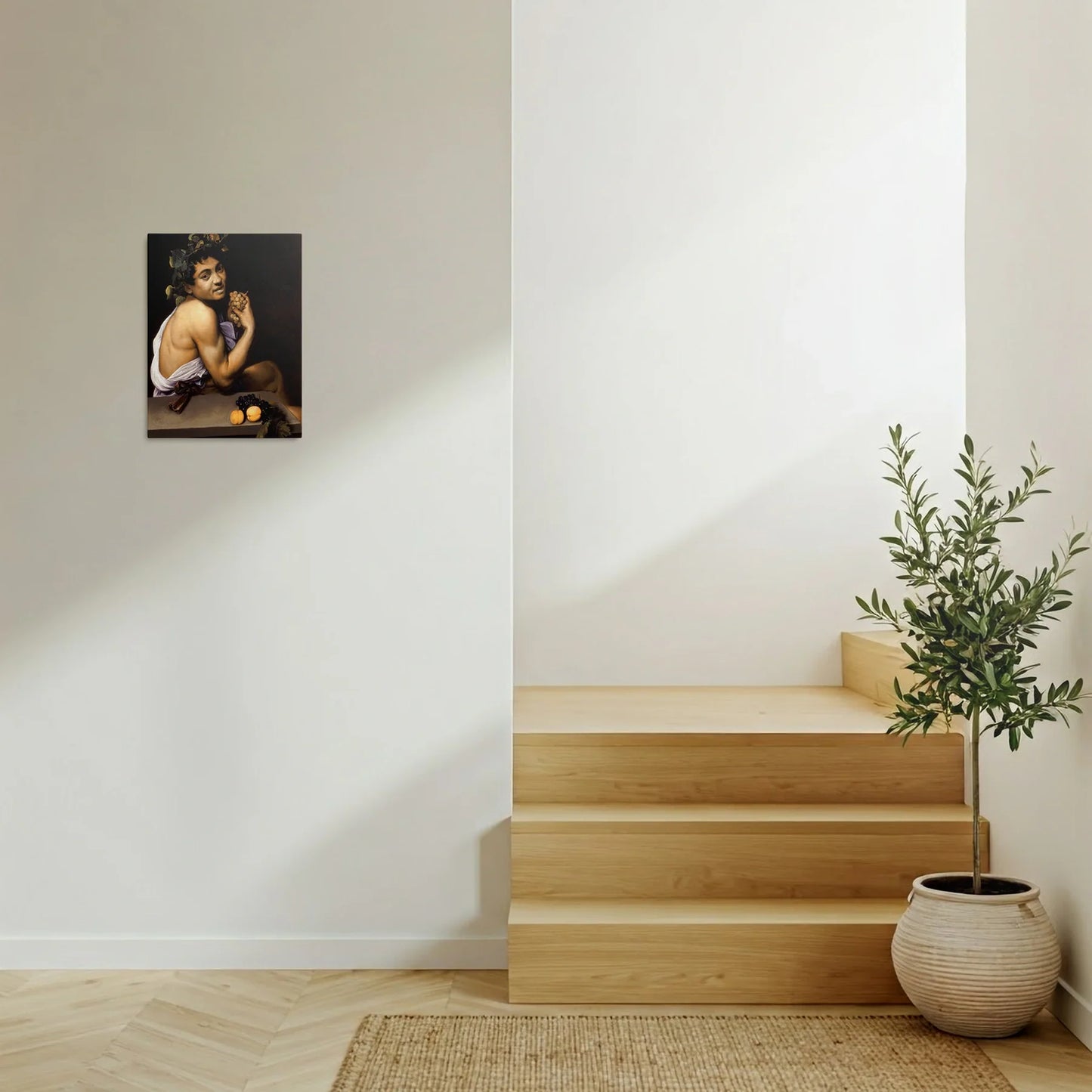 Tablou picturi celebre - Bacchus tânăr bolnav, Caravaggio - vedere hol