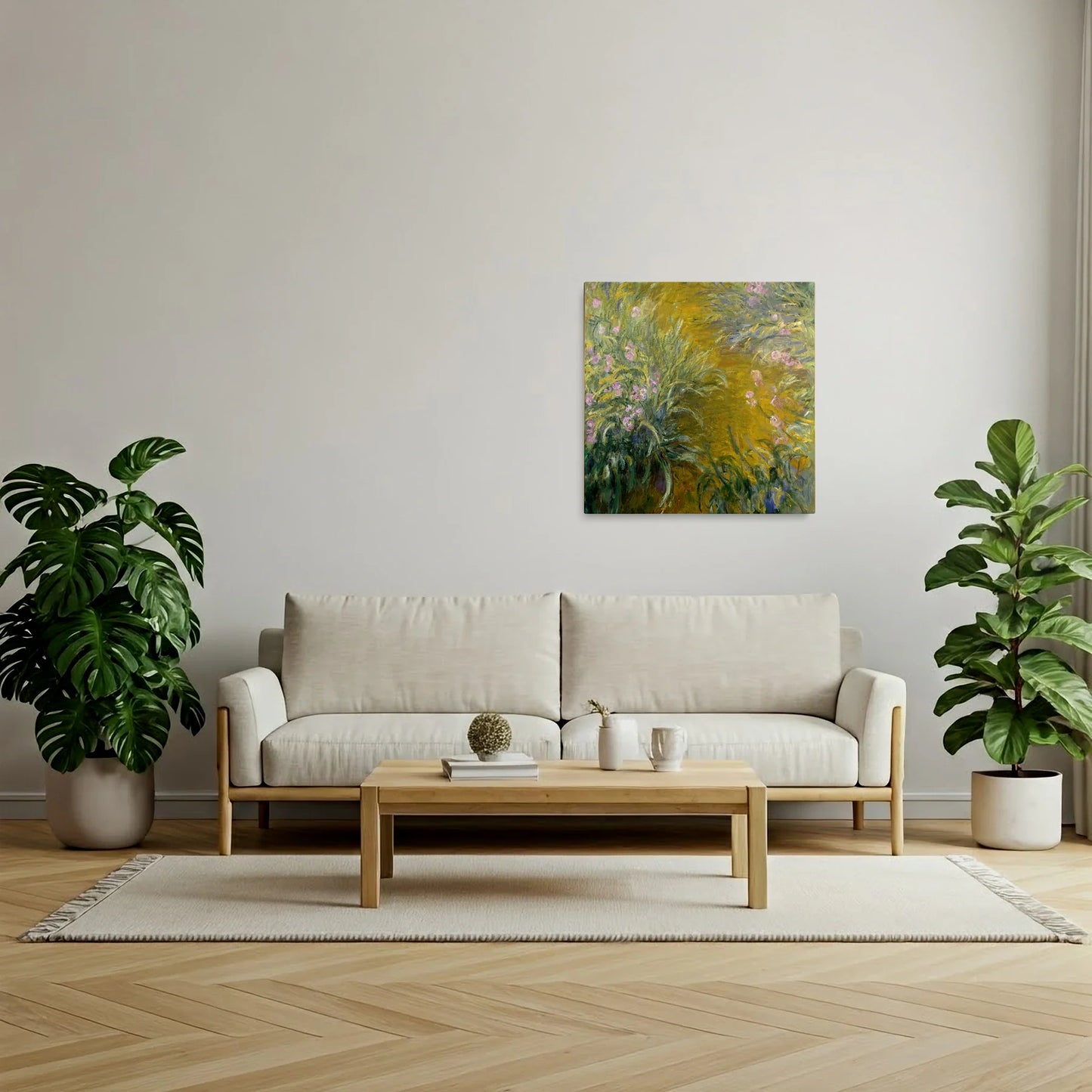 Tablou picturi celebre - Calea prin Irisi, Monet - vedere living