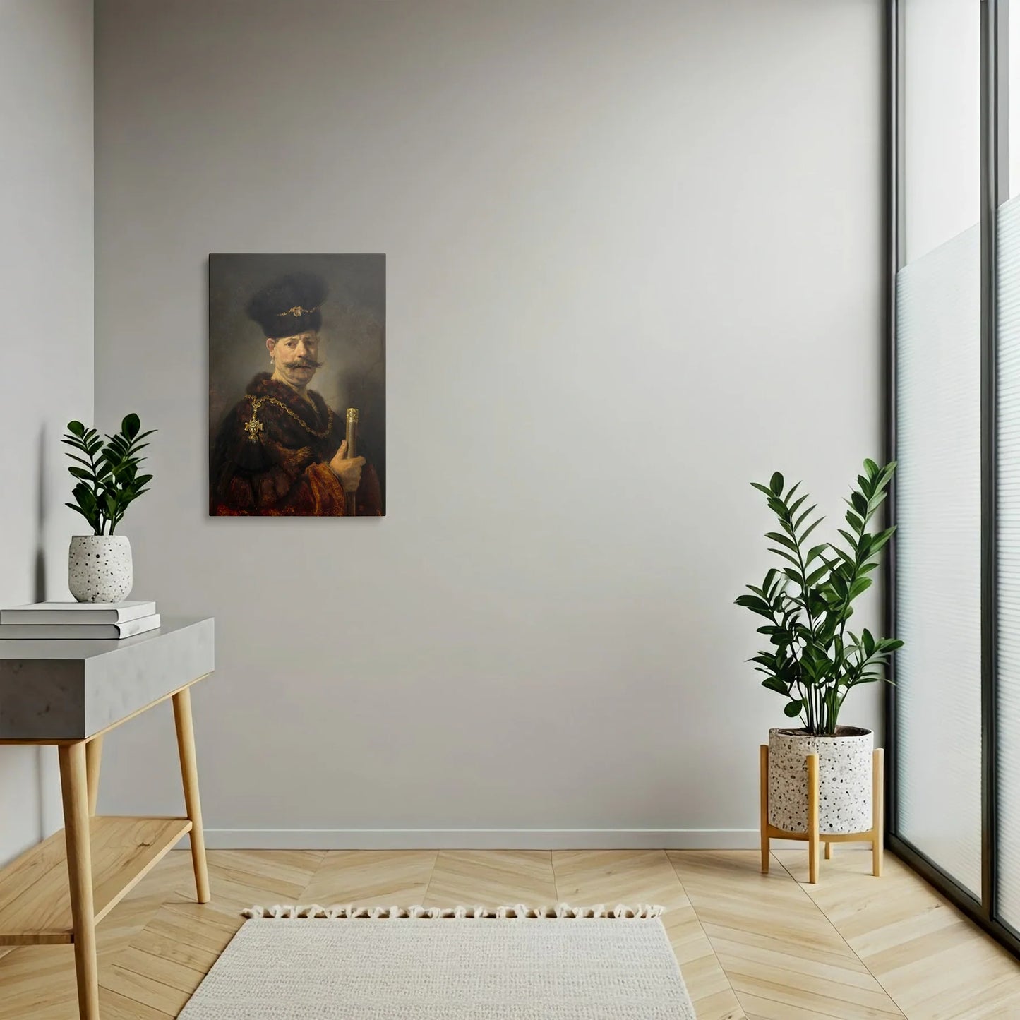 Tablou picturi celebre - Un Nobil Polonez, Rembrandt - vedere hol