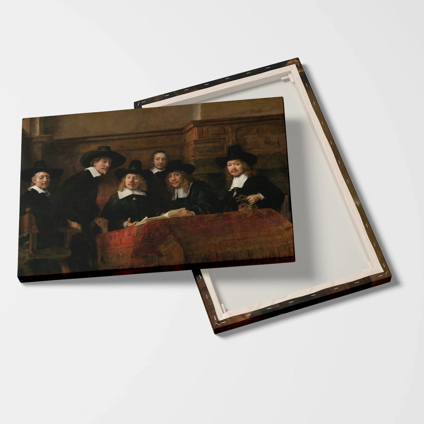 Tablou Picturi - Oficialii de Probă Ai Breslei Țesătorilor Din Amsterdam, Rembrandt