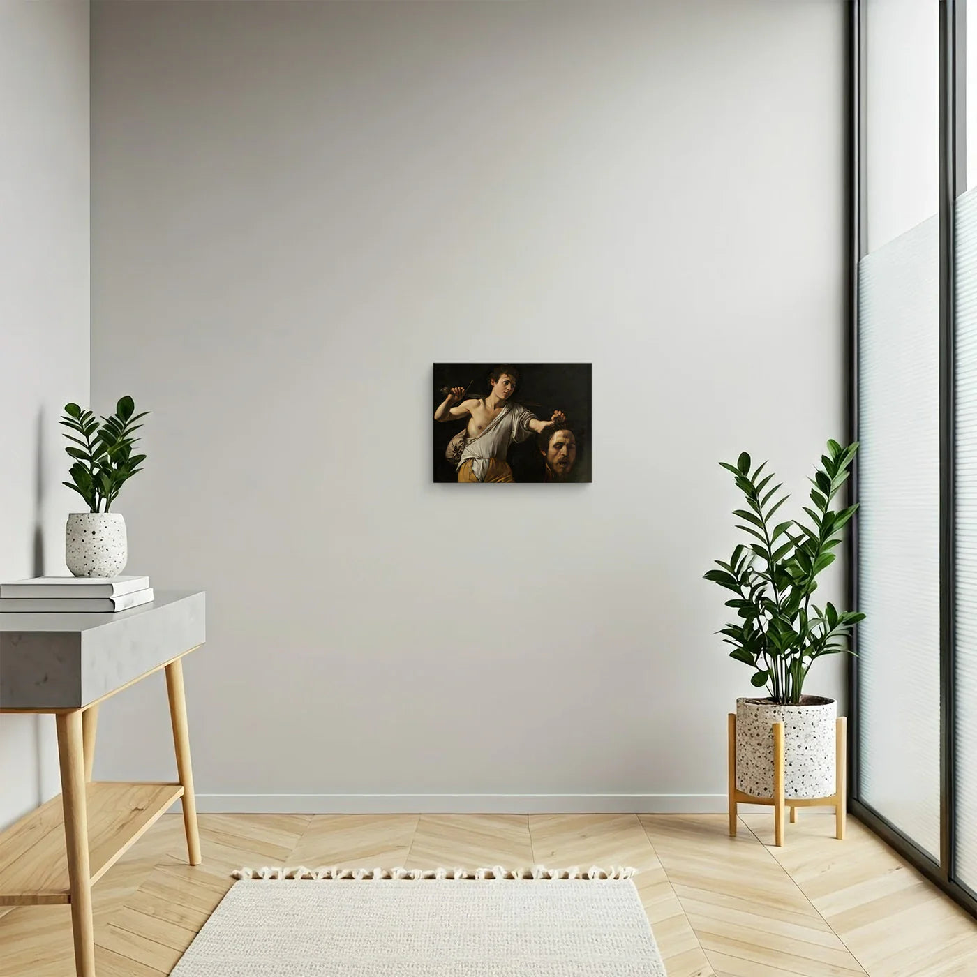 Tablou - David și Goliat, Caravaggio Vedere Hol