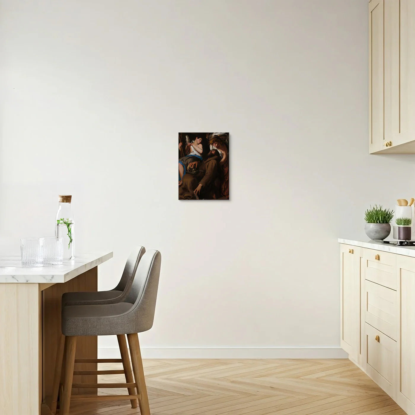 Tablou - Extazul Sfântului Francisc (Caravaggio) Vedere Colt