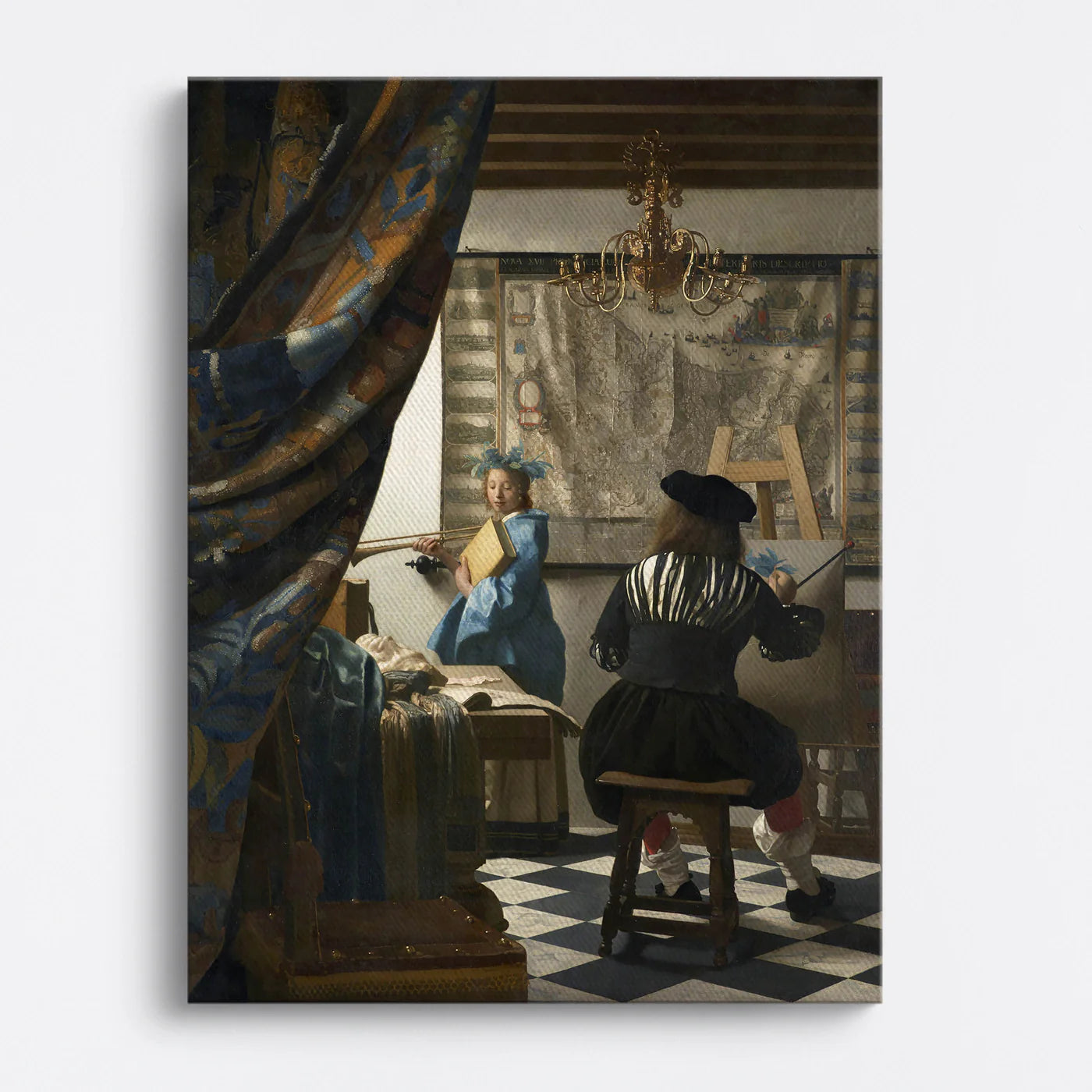 Tablou - Alegoria picturii (Vermeer) Vedere Fata