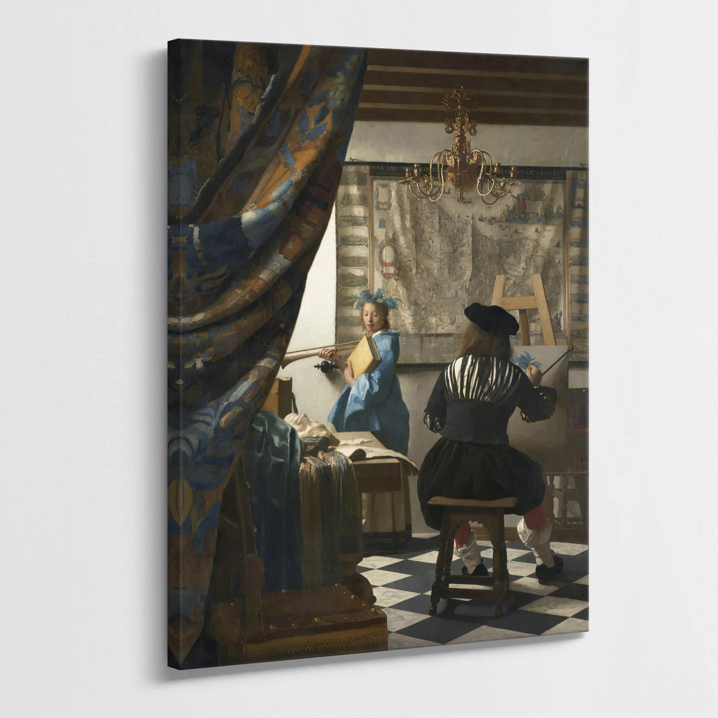 Tablou - Alegoria picturii (Vermeer) Vedere Living