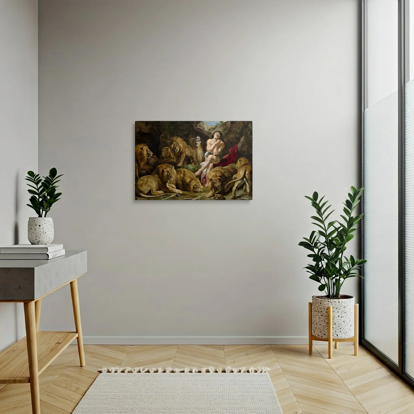 Tablou picturi celebre - Daniel în cușca leilor, Rubens - vedere hol