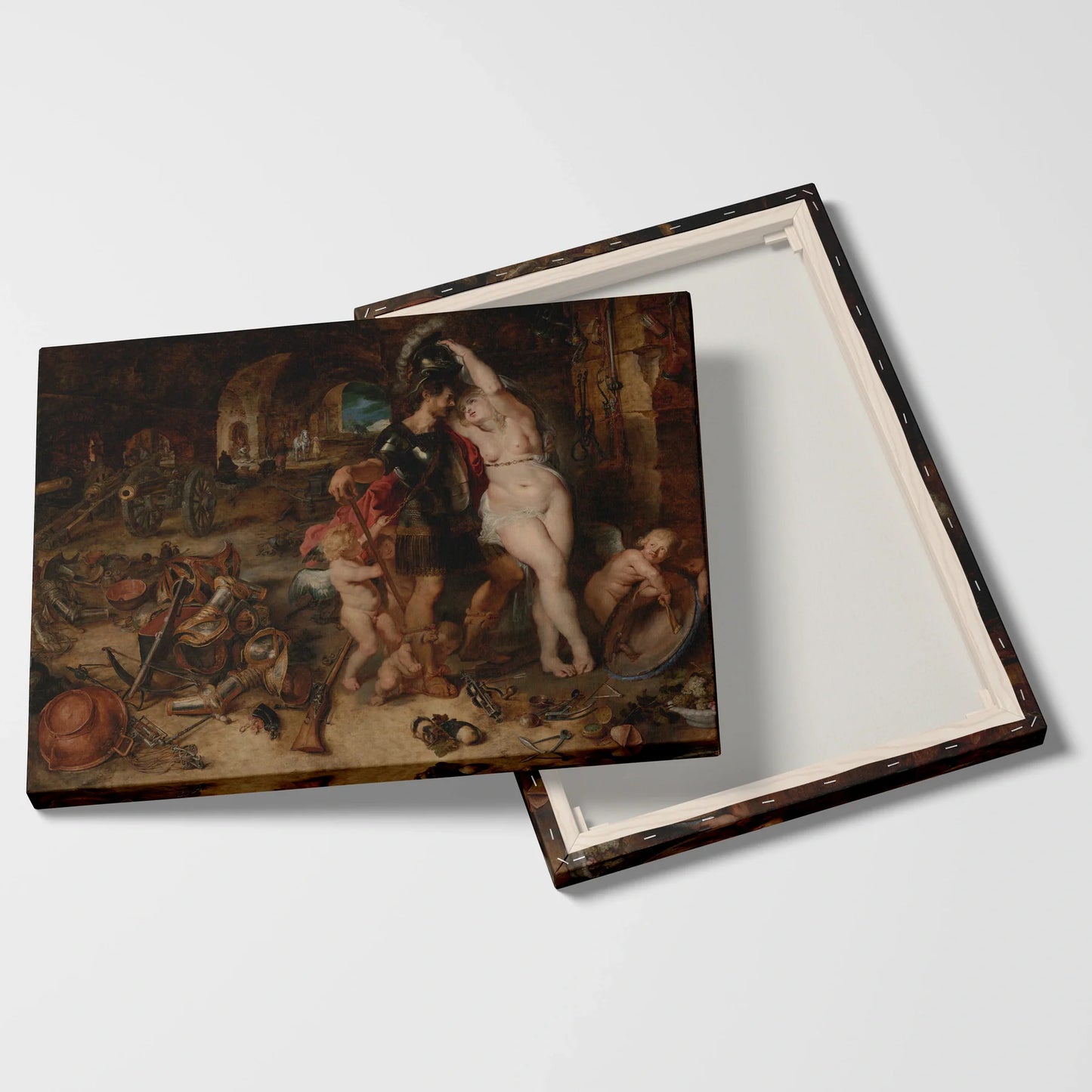 Tablou picturi celebre - Revenirea de la război, Rubens - vedere fata verso