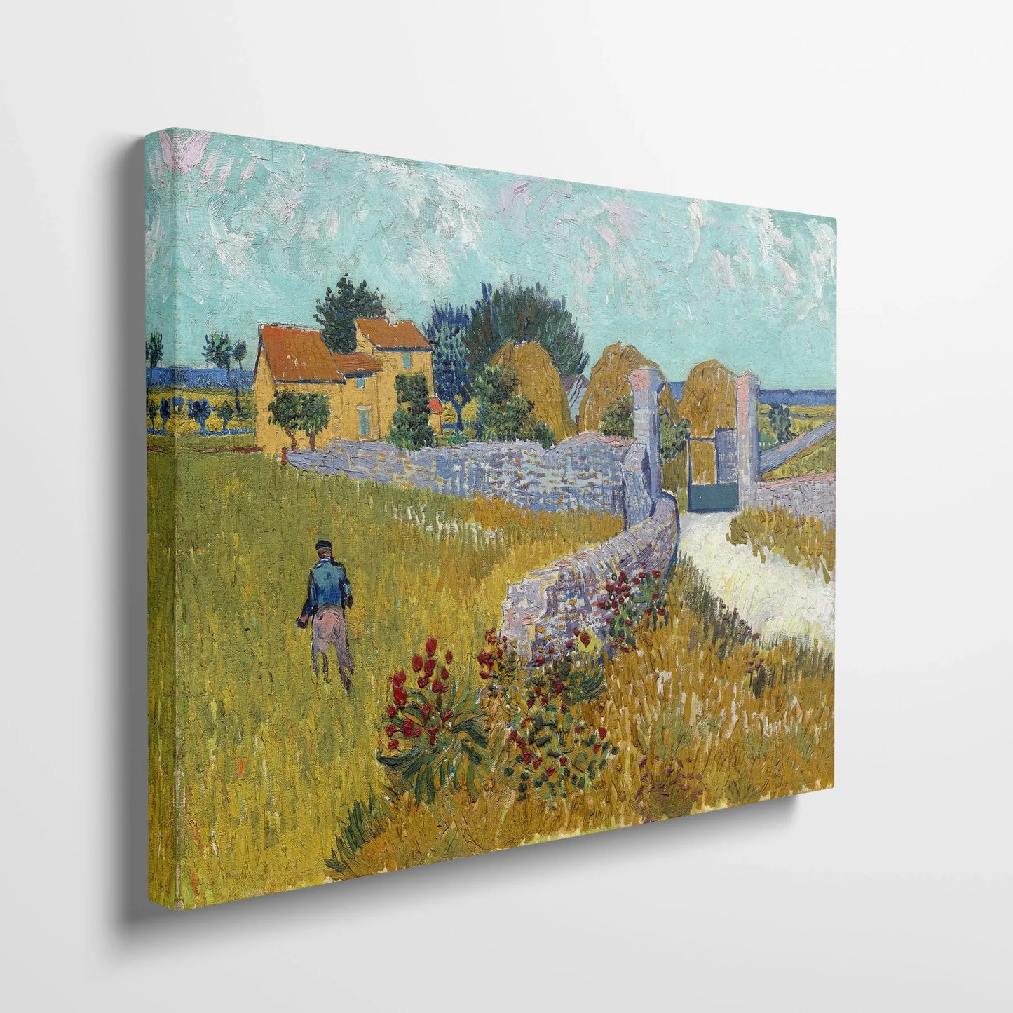 Tablou picturi celebre - Ferma din Provence, Van Gogh - vedere din lateral