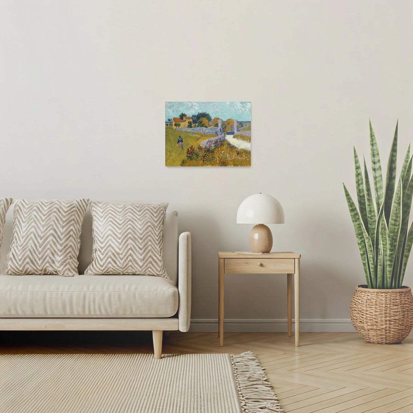 Tablou picturi celebre - Ferma din Provence, Van Gogh - vedere living