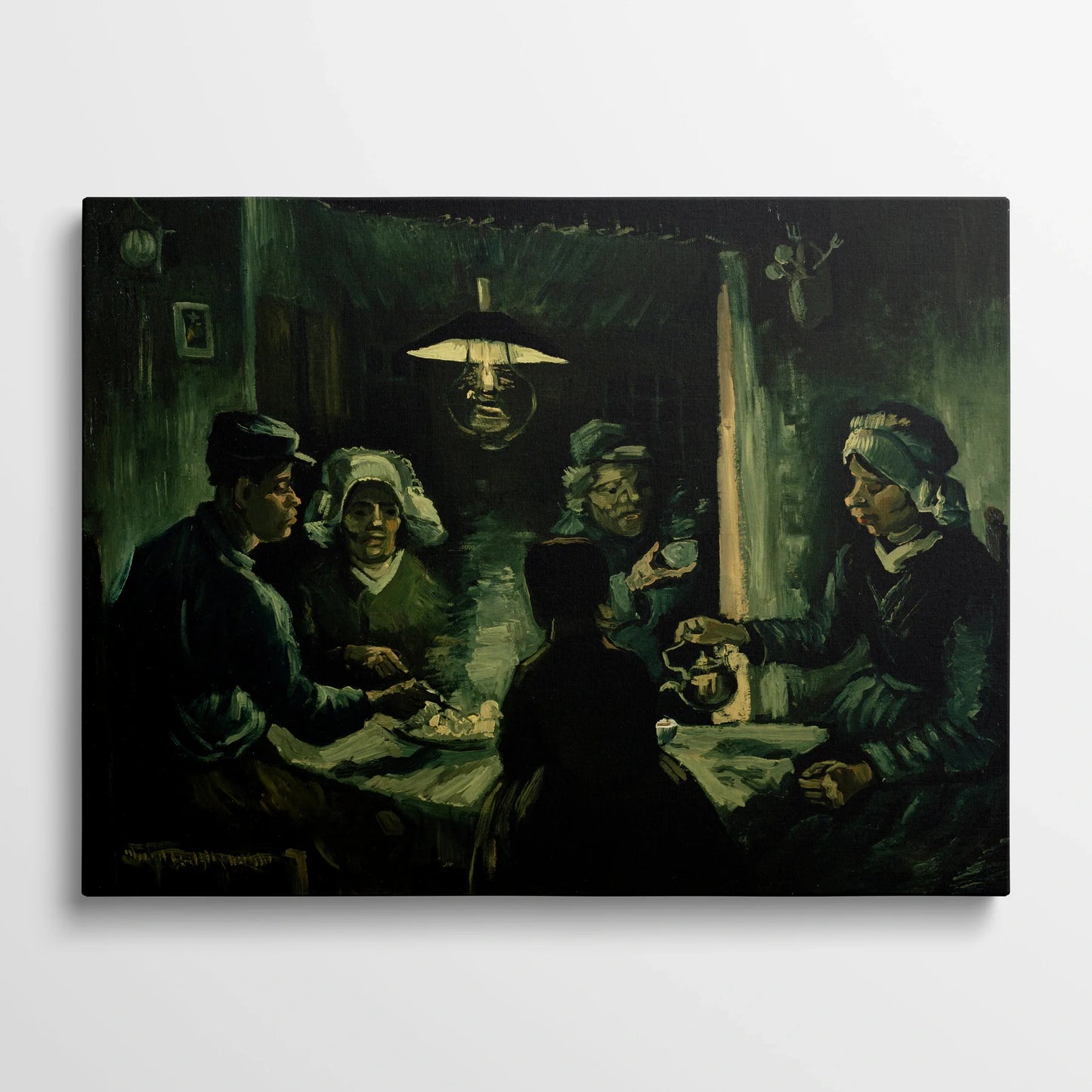 Tablou picturi celebre - Mâncătorii de cartofi, Van Gogh - vedere din fata