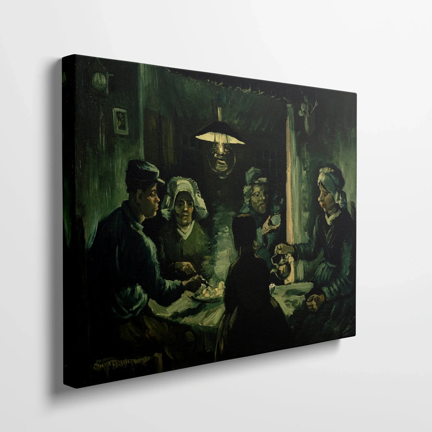 Tablou picturi celebre - Mâncătorii de cartofi, Van Gogh - vedere din lateral