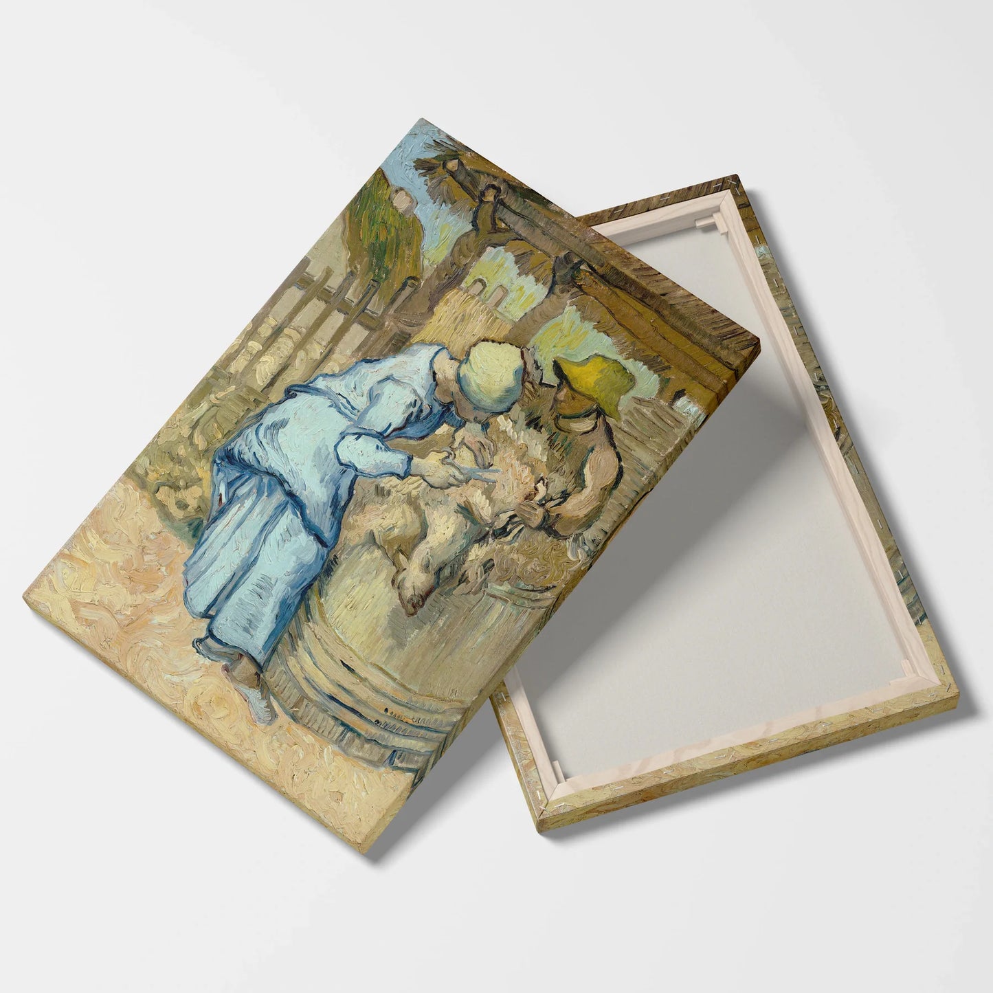 Tablou picturi celebre - Tunderea oilor, Van Gogh - vedere fata verso