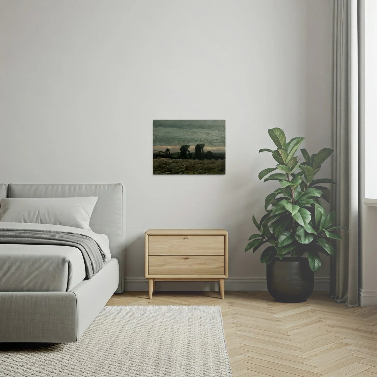 Tablou Picturi - Două Femei Pe Câmp, Van Gogh