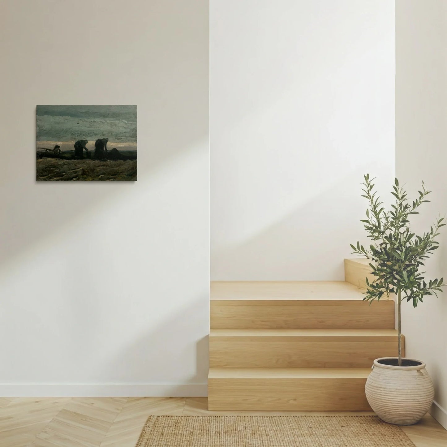 Tablou Picturi - Două Femei Pe Câmp, Van Gogh