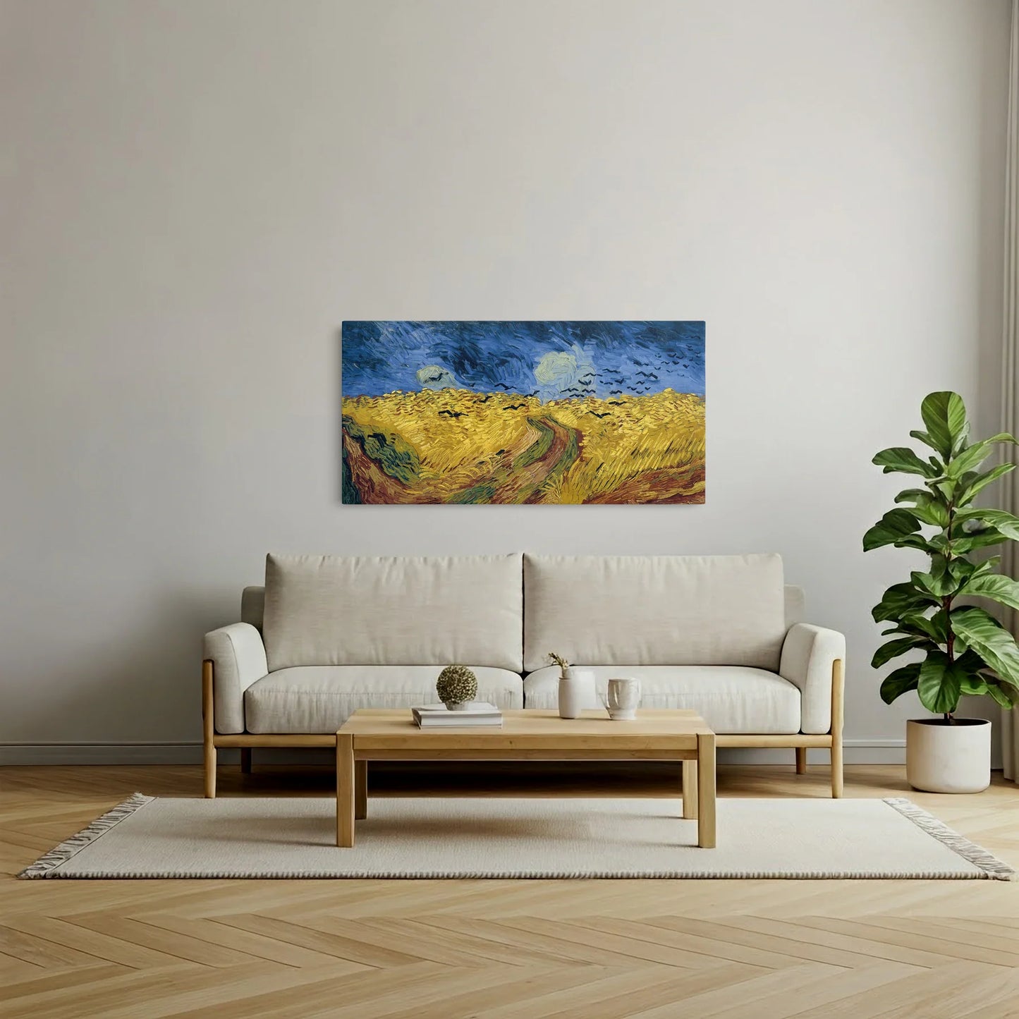 Tablou Picturi - Câmp de Grâu cu Ciori, Van Gogh