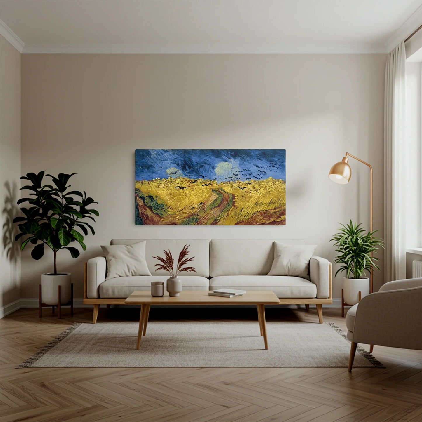 Tablou Picturi - Câmp de Grâu cu Ciori, Van Gogh