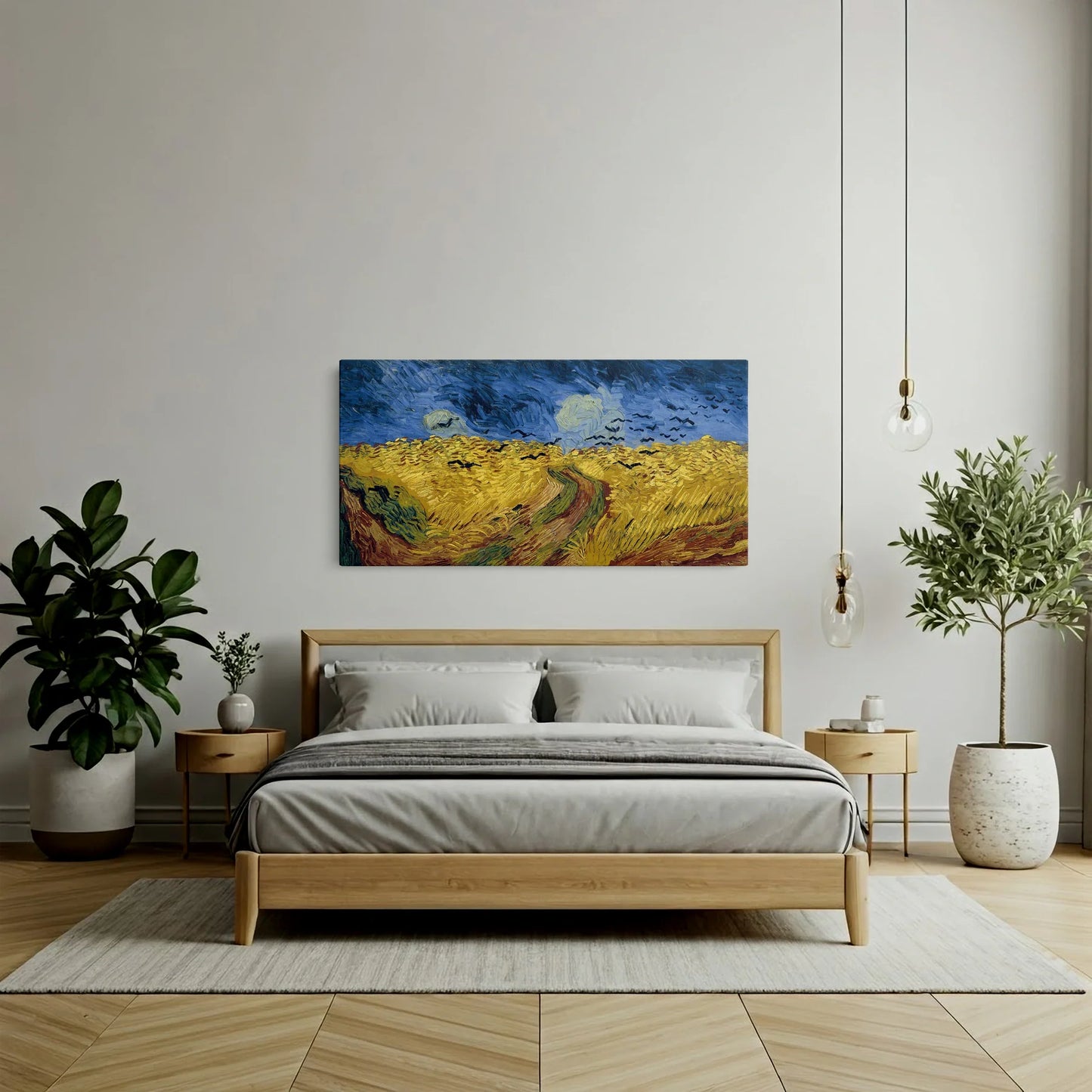 Tablou Picturi - Câmp de Grâu cu Ciori, Van Gogh