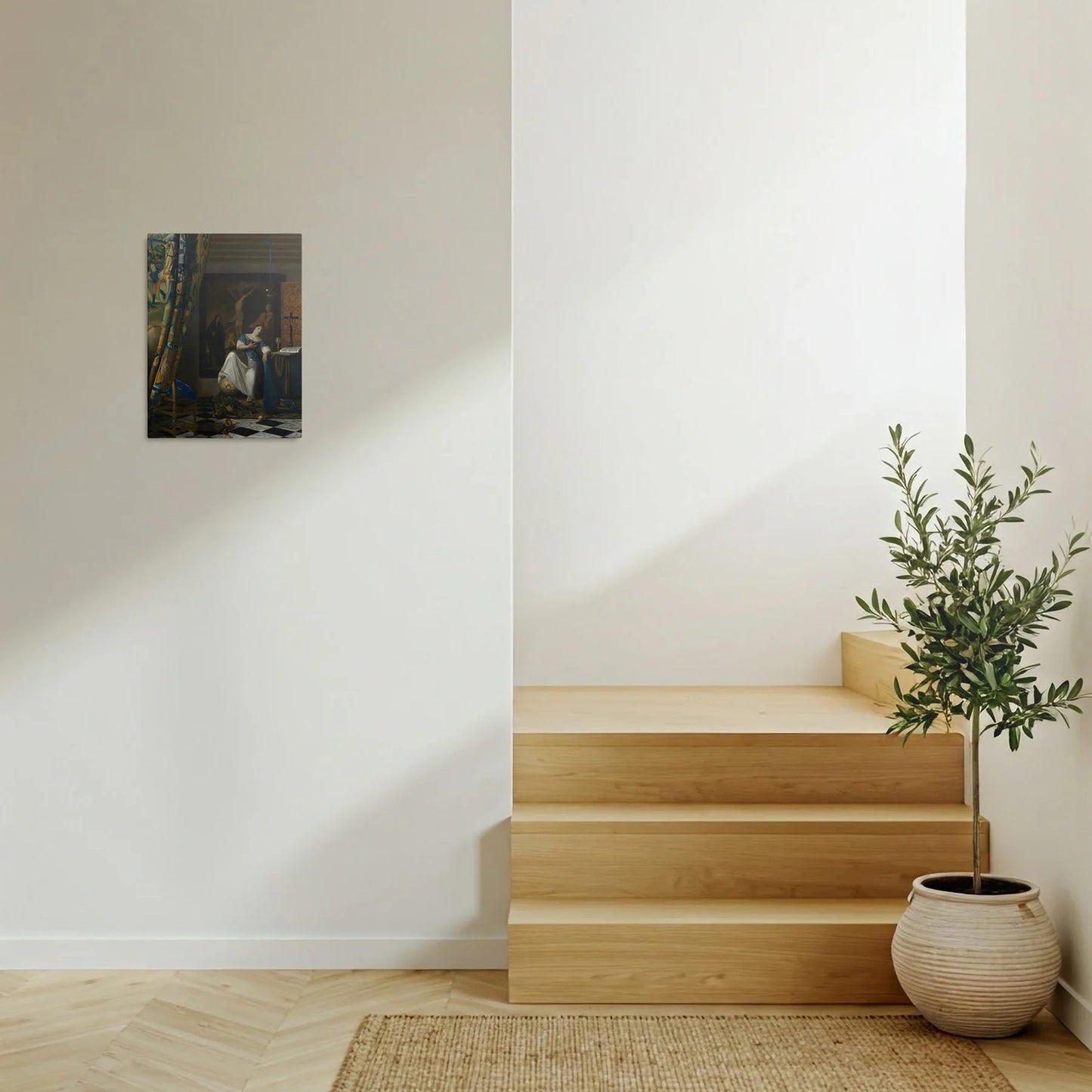 Tablou picturi celebre - Alegoria credinței catolice, Vermeer - vedere hol