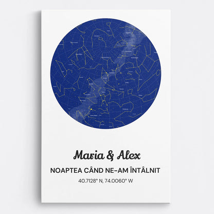 Tablou personalizat - harta stelelor