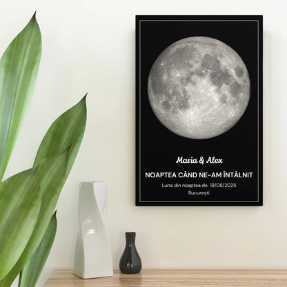 Tablou personalizat - fazele Lunii