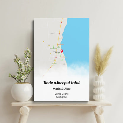 tablou personalizat cu faza Lunii intr-o noapte speciala