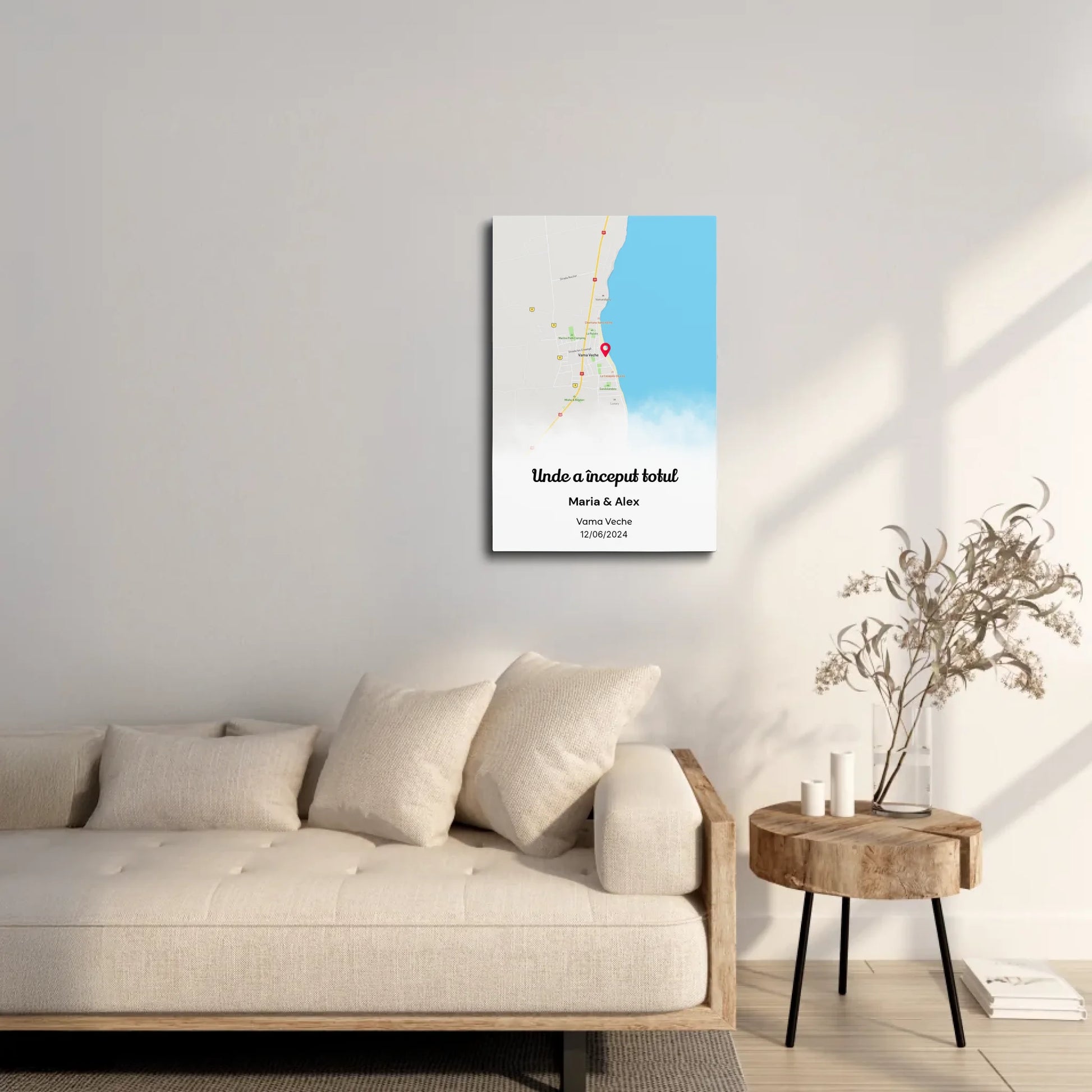 tablou personalizat cu faza Lunii intr-o noapte speciala