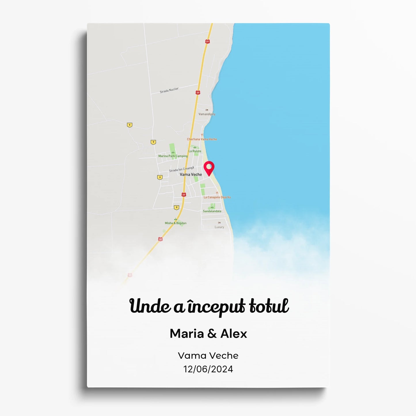 tablou personalizat cu faza Lunii intr-o noapte speciala