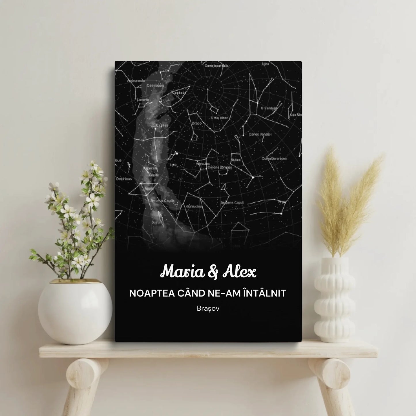 tablou personalizat cu faza Lunii intr-o noapte speciala