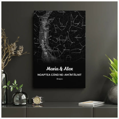 tablou personalizat cu faza Lunii intr-o noapte speciala