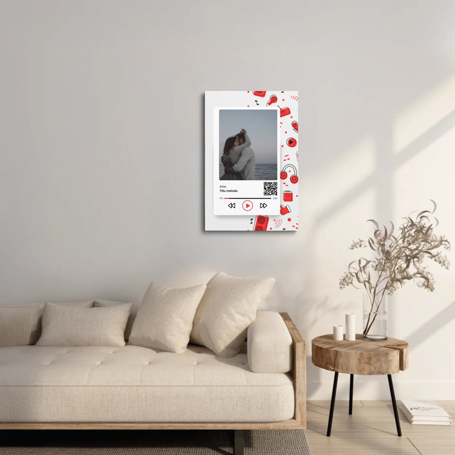 tablou personalizat cu faza Lunii intr-o noapte speciala