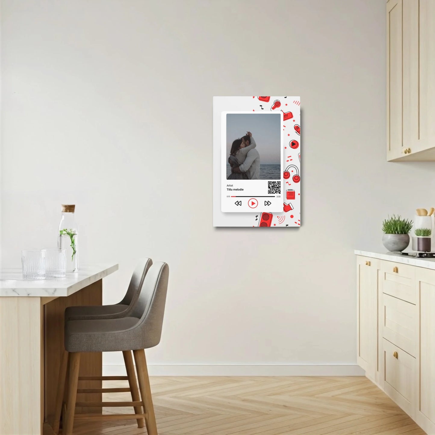 tablou personalizat cu faza Lunii intr-o noapte speciala