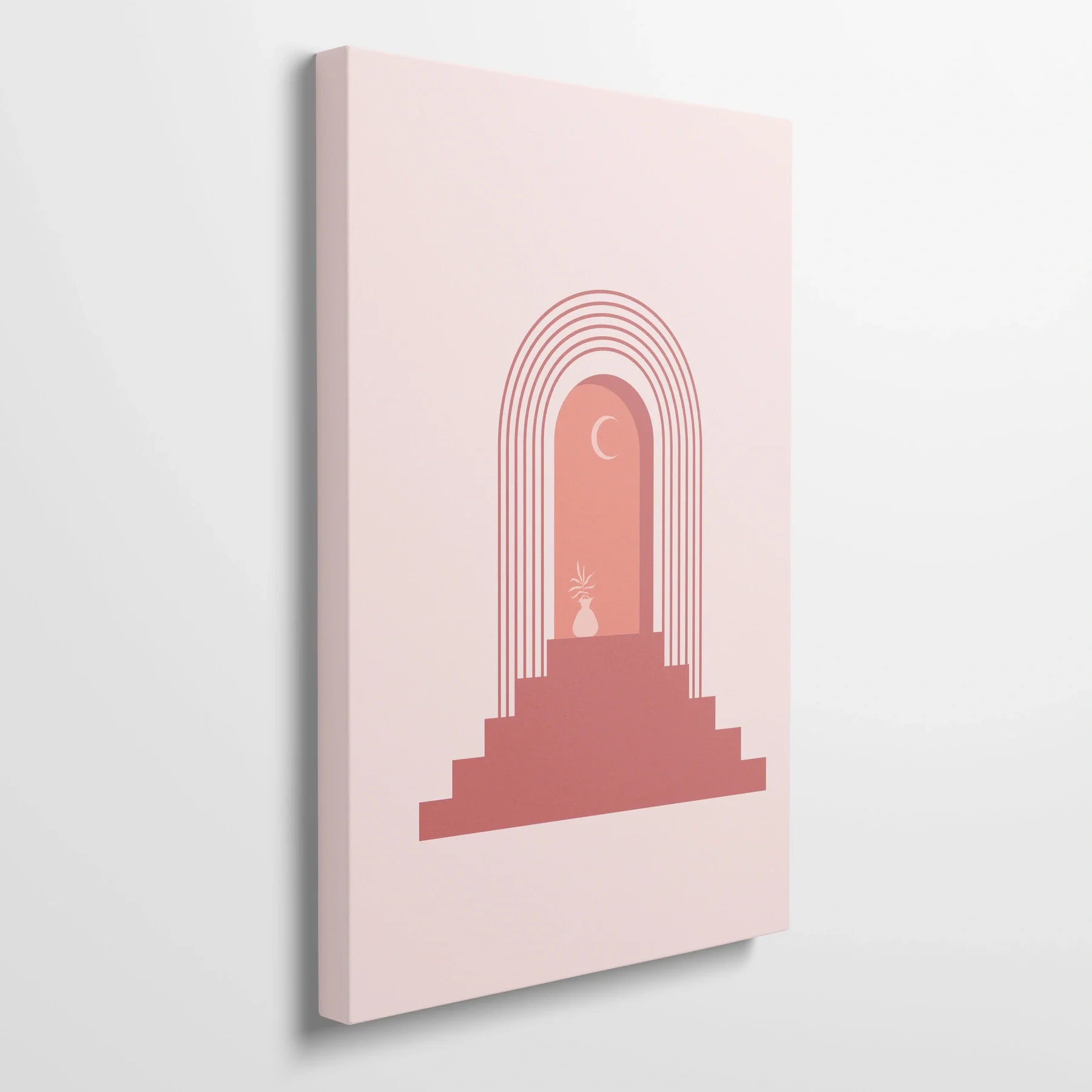 Tablou Abstract - Arhitectură Minimalistă și Calmă - vedere din lateral