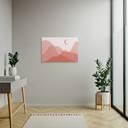Tablou Abstract - Peisaj Minimalist în Nuante Calde