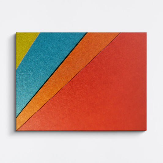 Tablou - Vibrante Culori Abstracte Vedere Fata