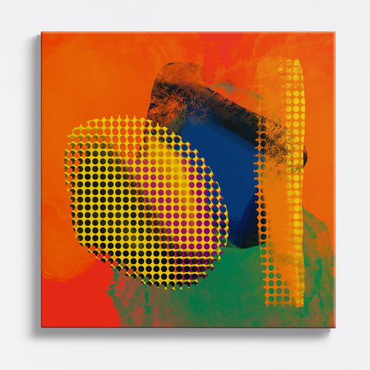 Tablou - Artă Abstractă Vibrantă Vedere Fata